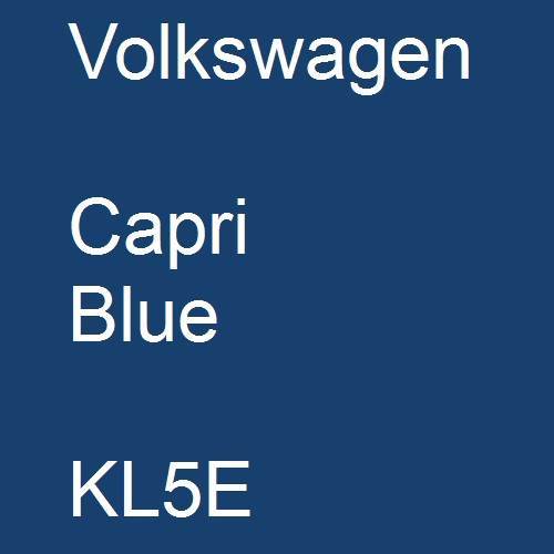 Volkswagen, Capri Blue, KL5E.